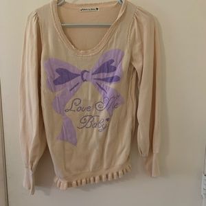 Love Me Baby knit ribbon top